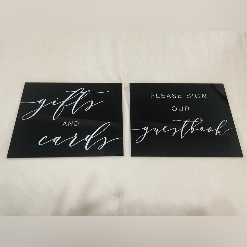 Wedding signs